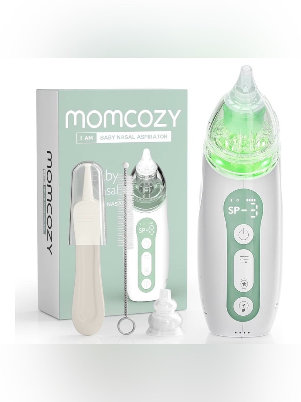 NIB - Momcozy Electric Nasal Aspirator for Baby, 3 Levels, Light and Music